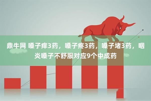 鼎牛网 嗓子痒3药，嗓子疼3药，嗓子堵3药，咽炎嗓子不舒服对应9个中成药