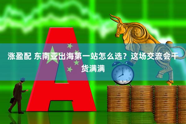 涨盈配 东南亚出海第一站怎么选?这场交流会干货满满